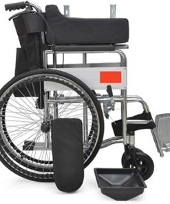 Lightweight Portable Travel Wheelchair, Folding Sitting Elderly Wheelchair Portable Trolley