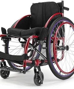 wheelchairs 13 kg Lightweight Portable Folding Wheelchair Transport Wheelchair Ergonomic Chair 100 kg Load, 40 40cm Fashion Sports Wheelchair seat