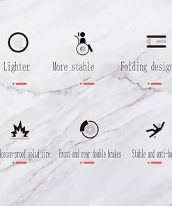 Lightweight Transport Mobile Wheelchair High-Raised Lightweight Transport Mobile Wheelchair,Portable Folding Transport Lightweight Transport Mobile Wheelchair,Light Aluminum Alloy Lightwei 2