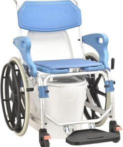 Wheelchair Folding Portable Wheelchair Trolley with Toilet can take a Bath Elderly Disabled Wheelchair self-propelled Manual Wheelchair 2
