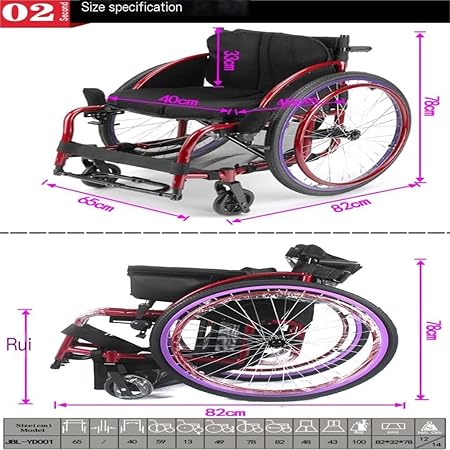 Wherlchair Aluminum Alloy Wheelchair Lightweight Folding Wheelchair Handicapped Mini Manual Wheelchair Stroller Wheelchairs 2 Wherlchair Aluminum Alloy Wheelchair Lightweight Folding Wheelchair Handicapped Mini Manual Wheelchair Stroller Wheelchairs - Image 2