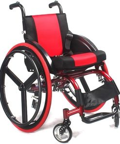 Cerebral Palsy Children’s Wheelchair, Lightweight Folding Wheelchairs with Quick Release Rear Wheels,Aluminum Alloy Frame,Suitable for Children,Sports Wheelchair