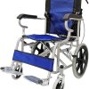 Luxury Transit Travel Wheelchair Super Self-Propelled Wheelchair Folding Lightweight Chair 3