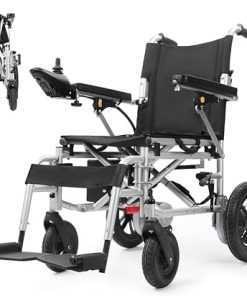 Electric wheelchair for Senior, adult intelligent all-terrain wheelchair, 500W strong power, 264Lbs Max load, 12Ah lithium battery, 9mi of driving range,strong and durable,easy to control,easy to fold
