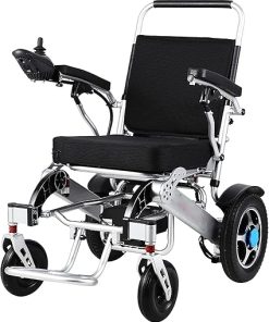 Electric Wheelchair Portable Lightweight Aluminum Folding Load-Bearing 100Kg and Two 250W Motors 12AH Lithium Battery 2