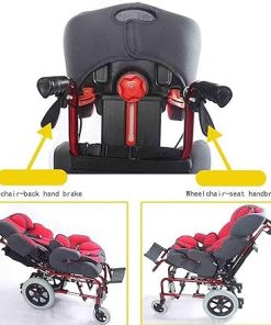 Child Wheelchair, Lightweight Folding Wheelchair, Lightweight Wheelchairs, Strong and Sturdy Self Propelled Wheelchair, Suitablefor Child People with Disabilities 2