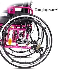MDybf Elderly Disabled Outdoor Comfortable Mobile Wheelchair Displacementhine Lightweight Folding Manual Self Propelled Outdoor Comfortable Mobile Wheelchair Displacement 2